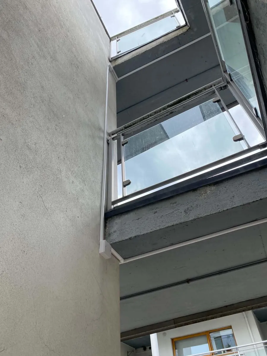 External route up the side of an apartment block